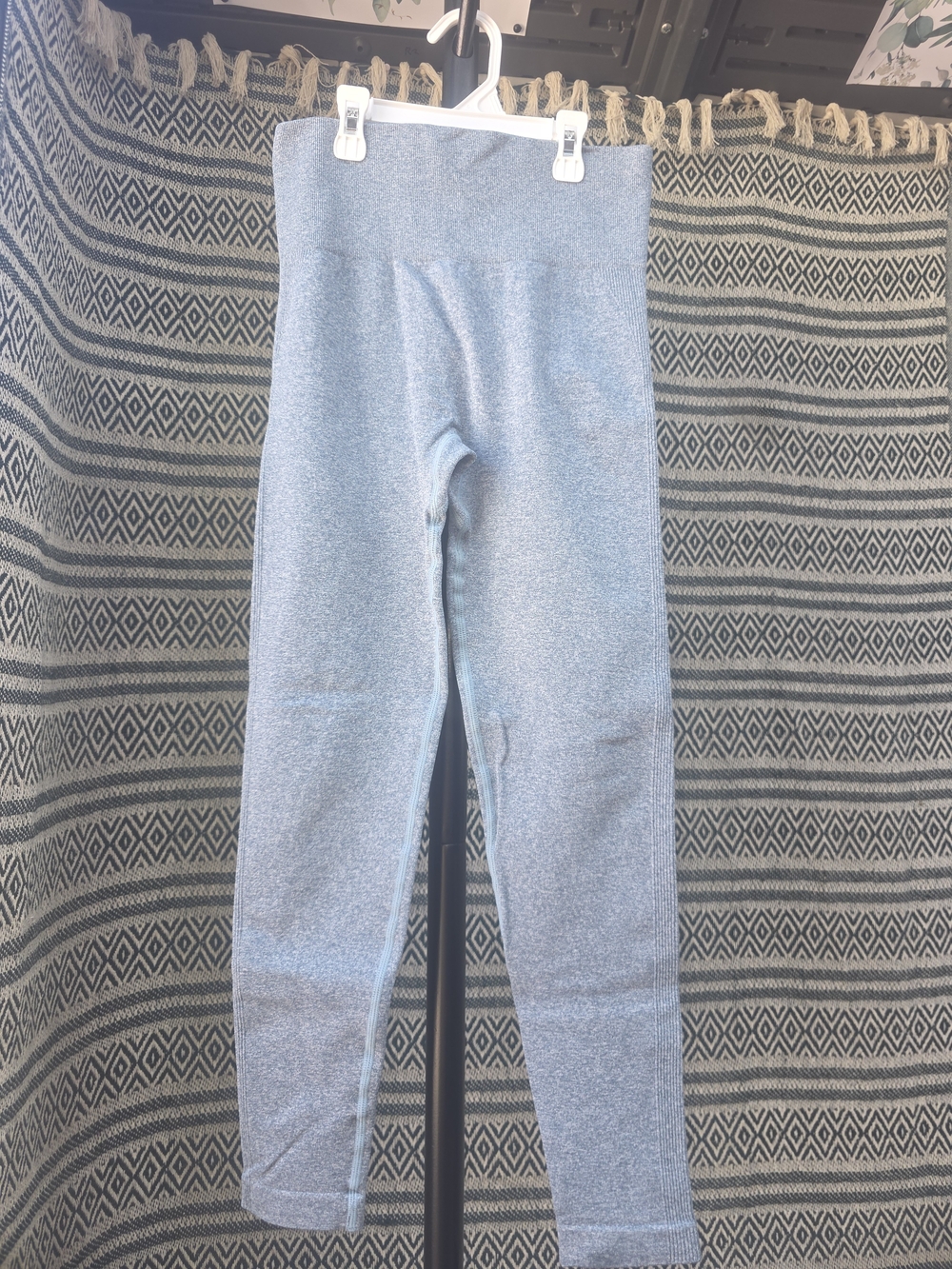 Booty Enhancers (Leggings) Heathered Blue/Green